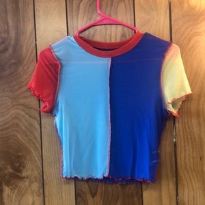 Multi-color crop top